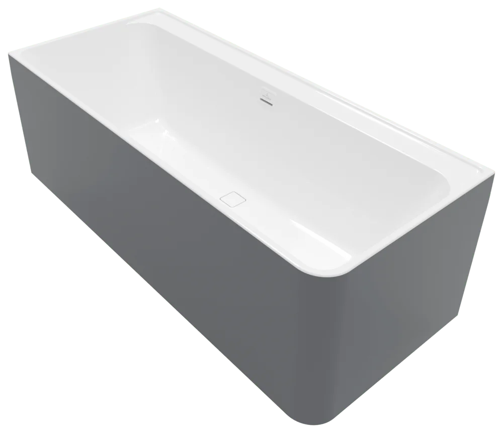Villeroy & Boch Collaro Vorwand-Badewanne Eckeinbau links Weiß Alpin 1790 x 790 mm Höhe 630 mm Acryl matt Mittelablauf mit Schürze und Füßen Villeroy & Boch Collaro Vorwand-Badewanne Eckeinbau links Weiß Alpin 1790 x 790 mm Höhe 630 mm Acryl matt Mittelablauf mit Schürze und Füßen