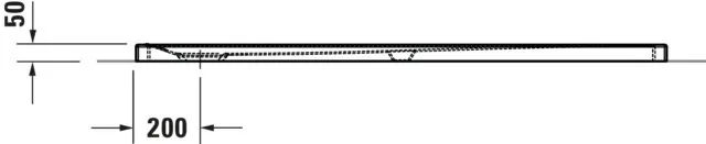 Duravit rechteck Duschwanne „Tempano“ 160 × 80 cm ohne Antislip