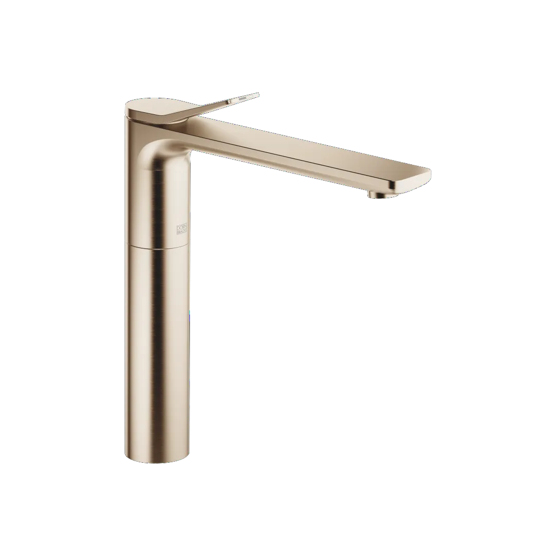 Dornbracht LISSE Waschtisch-Einhandbatterie mit erhöhtem Standfuß Light Gold gebürstet Dornbracht LISSE Waschtisch-Einhandbatterie mit erhöhtem Standfuß Light Gold gebürstet