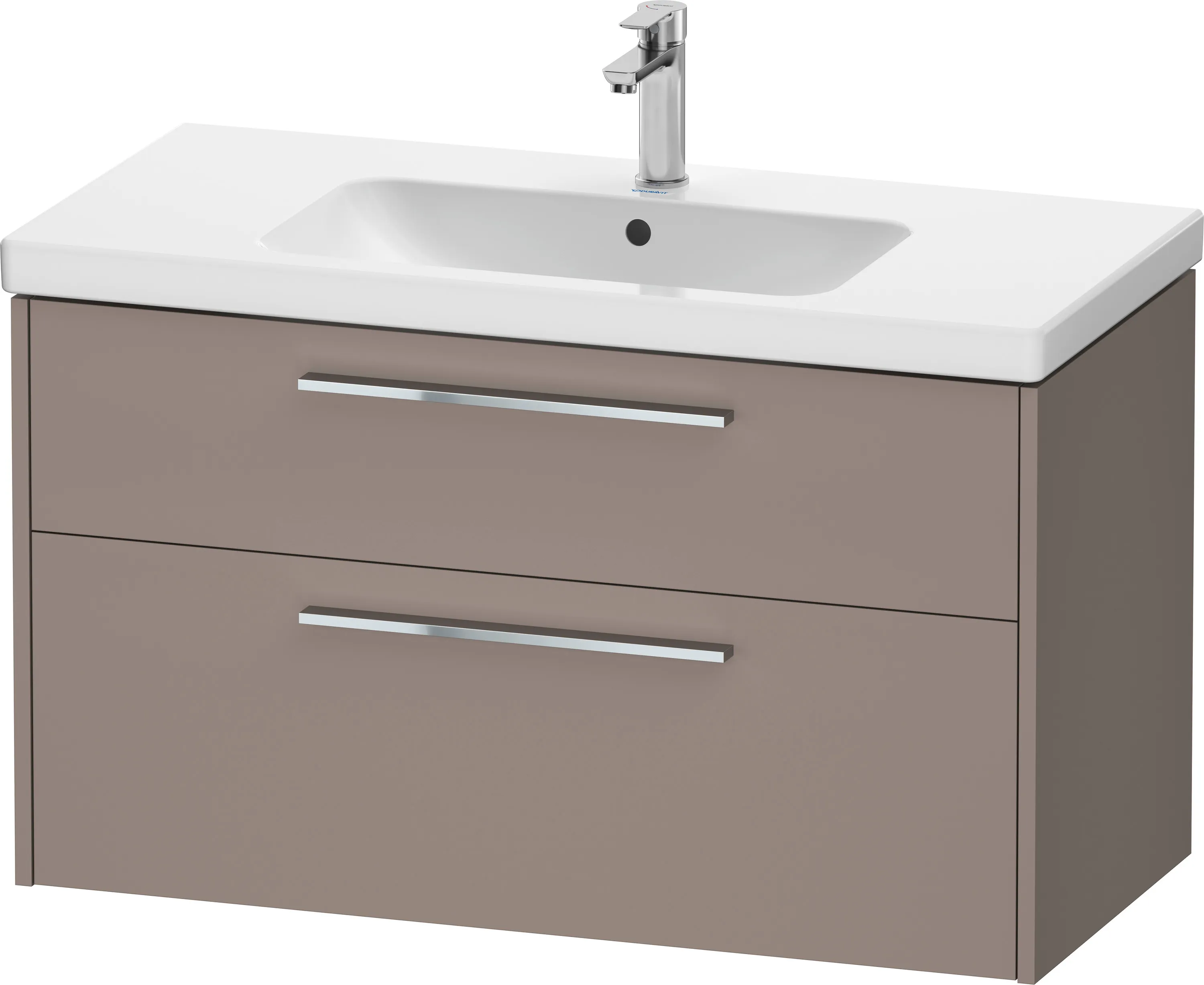 Duravit Waschtischunterschrank Wandhängend „D-Code“ 98,4 × 55,5 × 46 cm in Basalt Matt