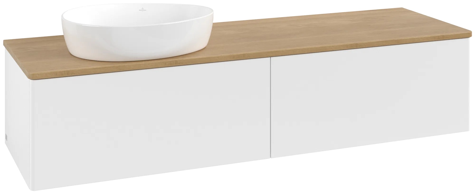 Villeroy & Boch Antao Waschbeckenunterschrank L37_1, 1600x360x500mm, mit Beleuchtung, links