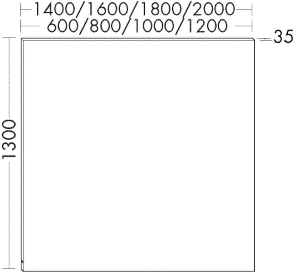burgbad Spiegel „Sys30“ 600 × 1300 mm