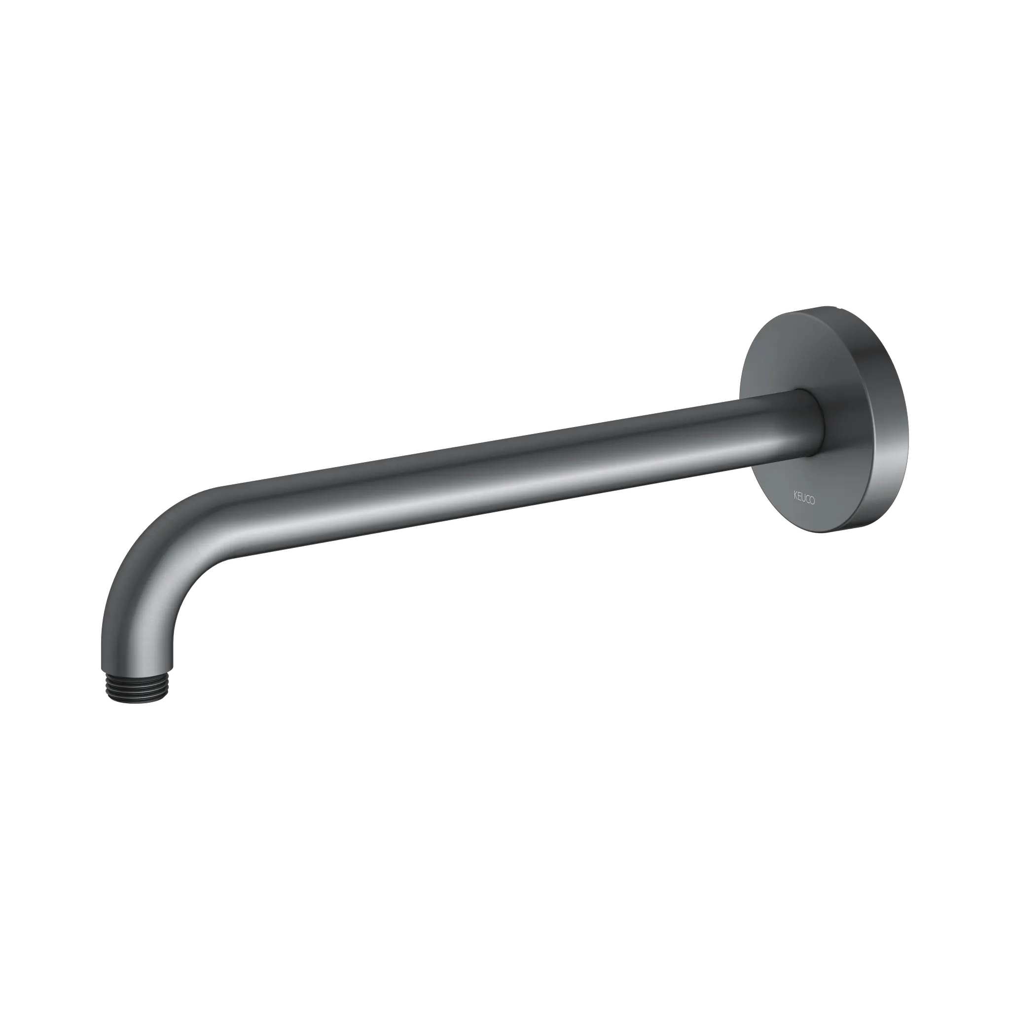 KEUCO Brausearm Wandmontage rund 300 mm Schwarzchrom gebürstet