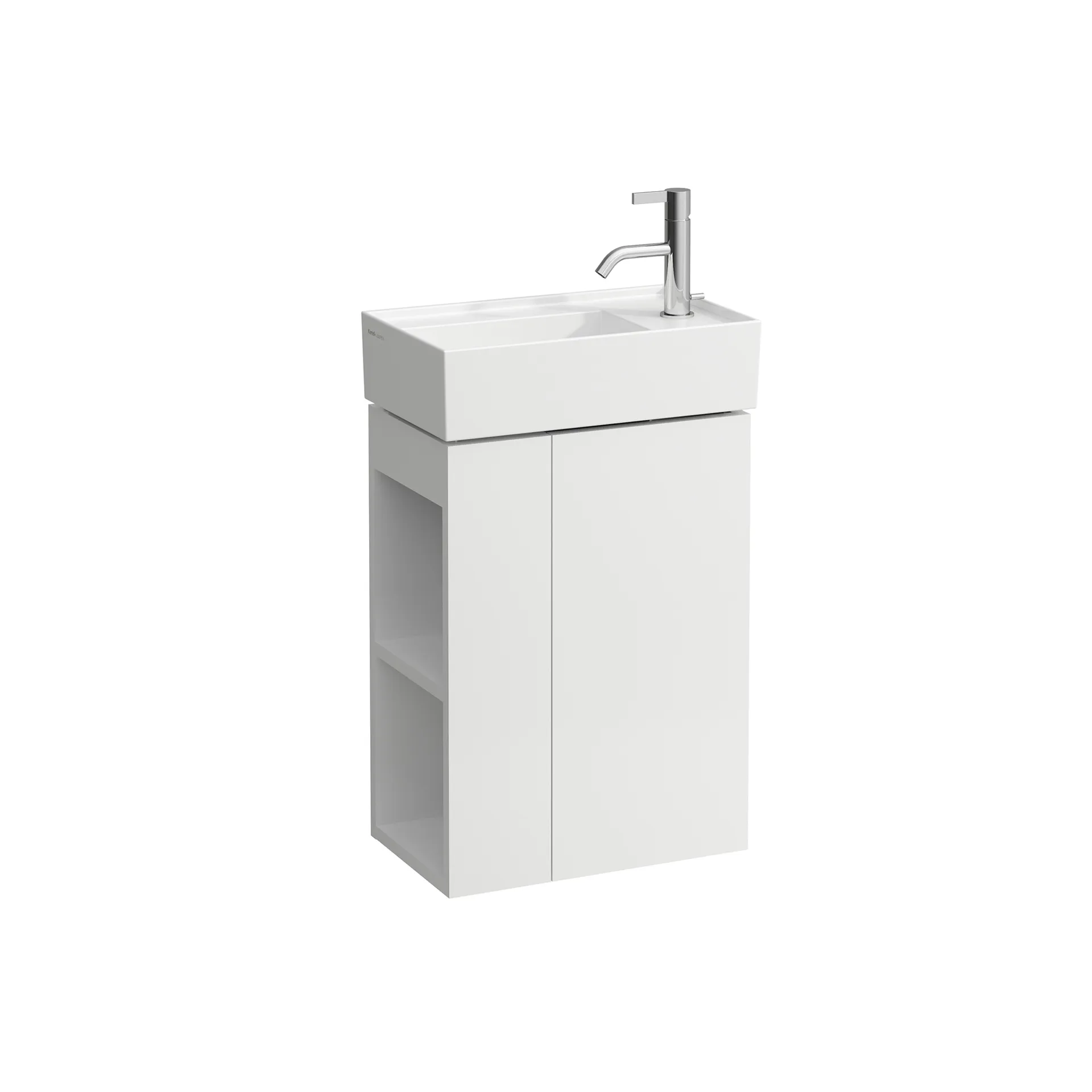 Laufen Waschtischunterbau „Kartell“ 270 × 600 × 440 mm Weiß matt, Anschlag rechts