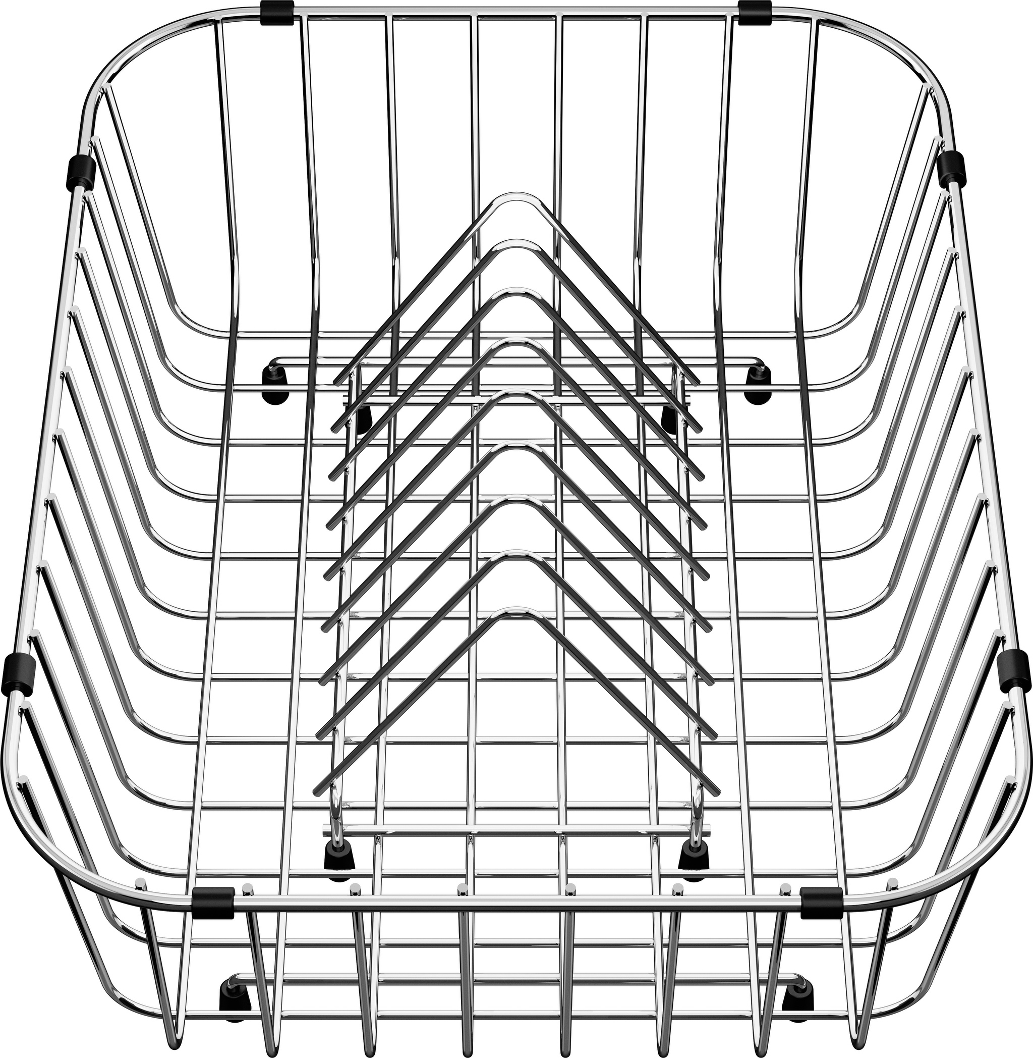 Geschirrkorb mit Tellerstapler Geschirrkorb mit Tellerstapler