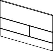 square II WC-Betätigungsplatte Zweimengentechnik, Glas schw. satiniert square II WC-Betätigungsplatte Zweimengentechnik, Glas schw. satiniert