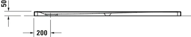 Duravit rechteck Duschwanne „Tempano“ 170 × 70 cm ohne Antislip