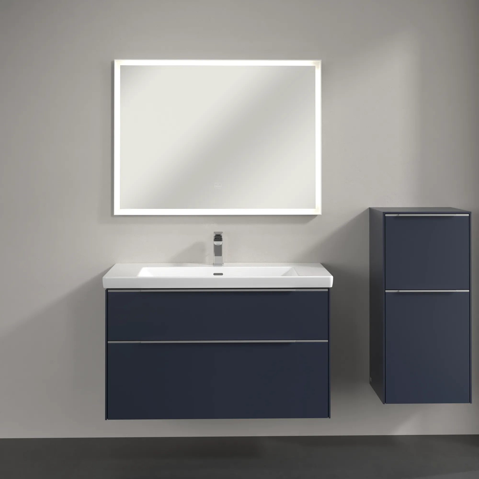 Villeroy & Boch Seitenschrank „Subway 3.0“ 40 × 86 × 36,2 × 36,2 cm 1 Auszug, 1 Tür, Anschlag (Scharnier) rechts, 1 Tür, Anschlag rechts