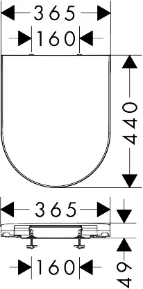 Hansgrohe WC-Sitz „EluPura Original S“ Hansgrohe WC-Sitz „EluPura Original S“