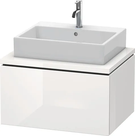 Duravit Waschtischunterschrank wandhängend „L-Cube“ 72 × 40 × 54,7 cm Weiß Hochglanz