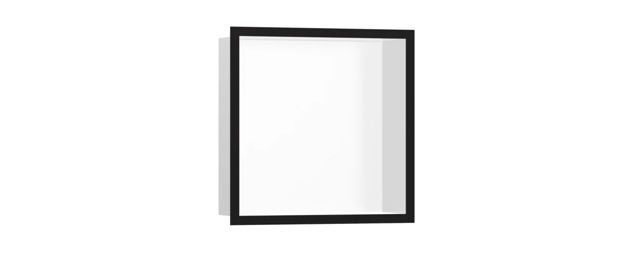 Hansgrohe XtraStoris Individual Wandnische Mattweiß mit Designrahmen 300x300x100 mm