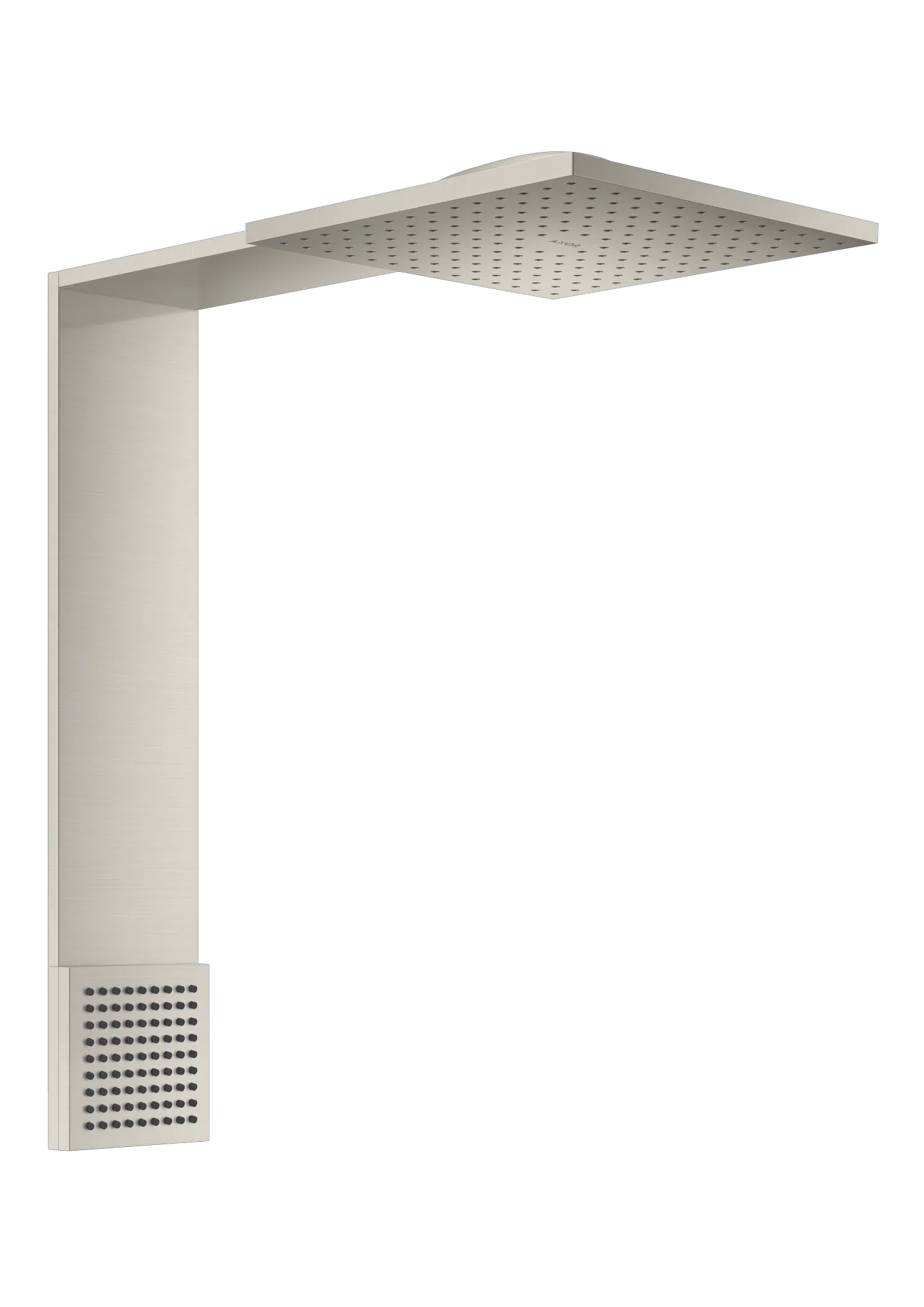 Hansgrohe AXOR ShowerComposition Brausenmodul 250⁄250 2jet mit Schulterbrause, Edelstahl