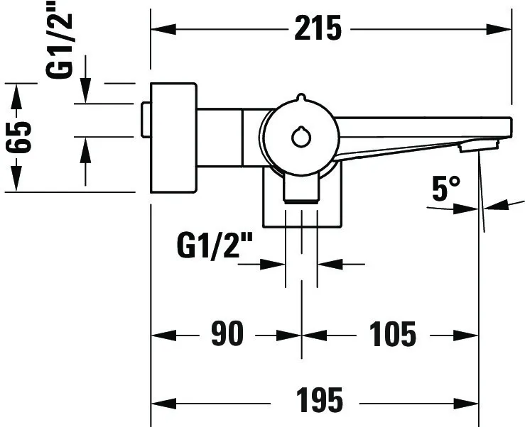 Einhand-Wannenarmatur „Tulum by Starck“ in Chrom Einhand-Wannenarmatur „Tulum by Starck“ in Chrom