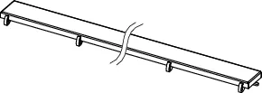 TECE Ablaufabdeckung „TECEdrainline“ steel in Schwarz (matt)