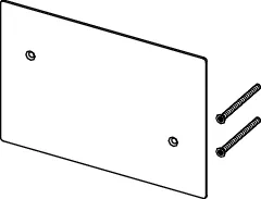 flushpoint Abdeckplatte, Edelstahl gebürstet flushpoint Abdeckplatte, Edelstahl gebürstet