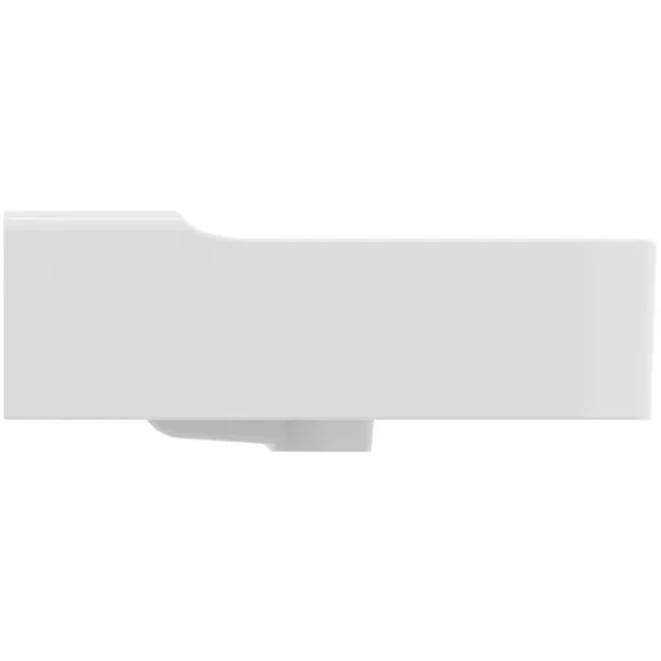 Waschbecken „Conca“ 100 × 45 × 16,5 cm, Hahnlochposition mittig in Seidenweiß Waschbecken „Conca“ 100 × 45 × 16,5 cm, Hahnlochposition mittig in Seidenweiß
