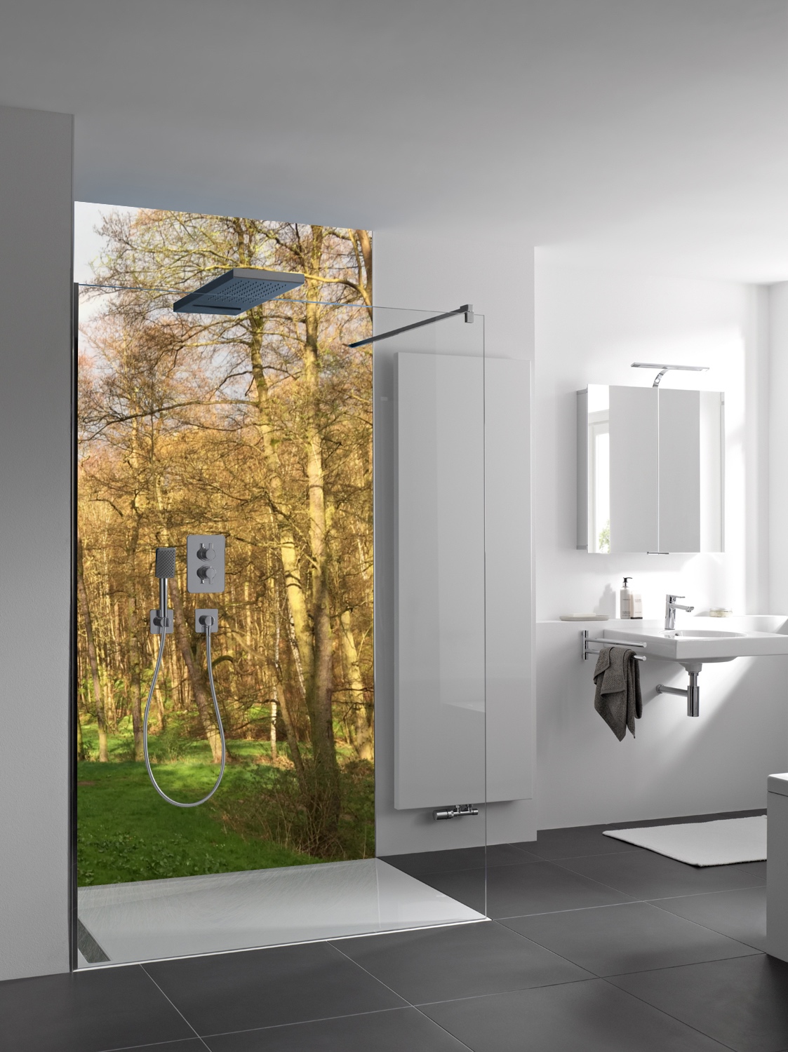 HSK Wandverkleidung „RenoDeco“ individueller Fotodruck mit Hochglanz-Oberfläche 1500 × 2550 mm Hochglanz