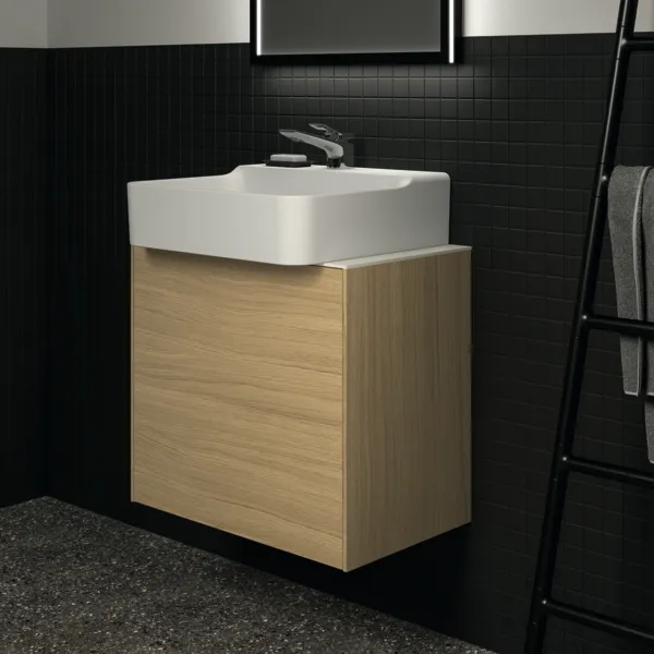 Ideal Standard Waschtischunterschrank „Conca“ 60 × 54 × 37,3 cm Eiche hell Furnier Ideal Standard Waschtischunterschrank „Conca“ 60 × 54 × 37,3 cm Eiche hell Furnier