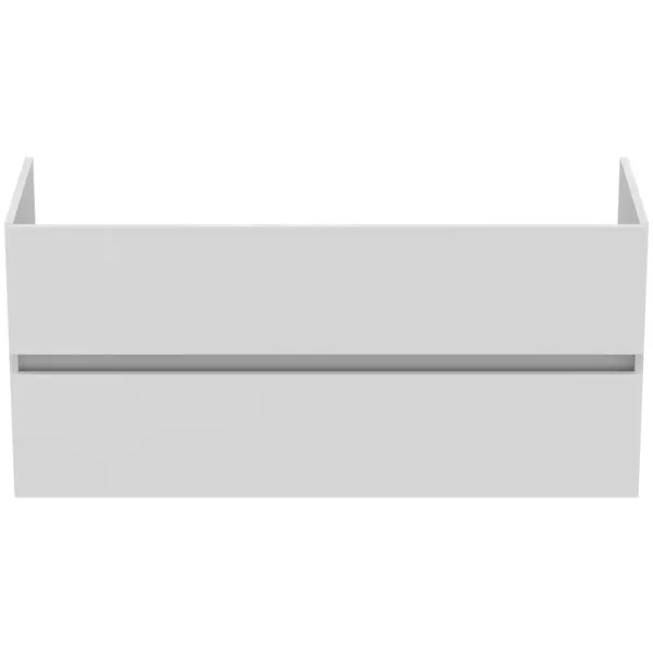 Ideal Standard Möbeldoppel-Waschtischunterschrank Eurovit+ 2 Auszüge 1200x440x550mm Hochglanz weiß Ideal Standard Möbeldoppel-Waschtischunterschrank Eurovit+ 2 Auszüge 1200x440x550mm Hochglanz weiß