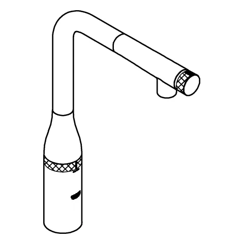 Spültischbatterie Essence SmartControl 31928, ausziehbarer Auslauf mit Laminarstrahl, phantom black Spültischbatterie Essence SmartControl 31928, ausziehbarer Auslauf mit Laminarstrahl, phantom black