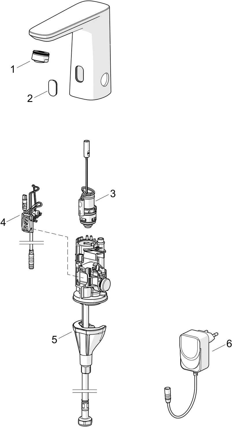 Waschtischbatterie, 230/9 V, Bluetooth ELECTRA 9201 Chrom Waschtischbatterie, 230/9 V, Bluetooth ELECTRA 9201 Chrom
