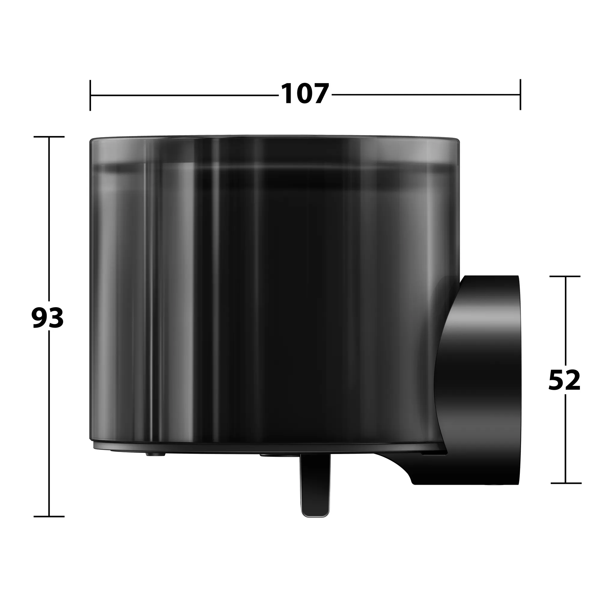 REVA 12852379000 Lotionspender mit Halter und Pumpe schwarz REVA 12852379000 Lotionspender mit Halter und Pumpe schwarz