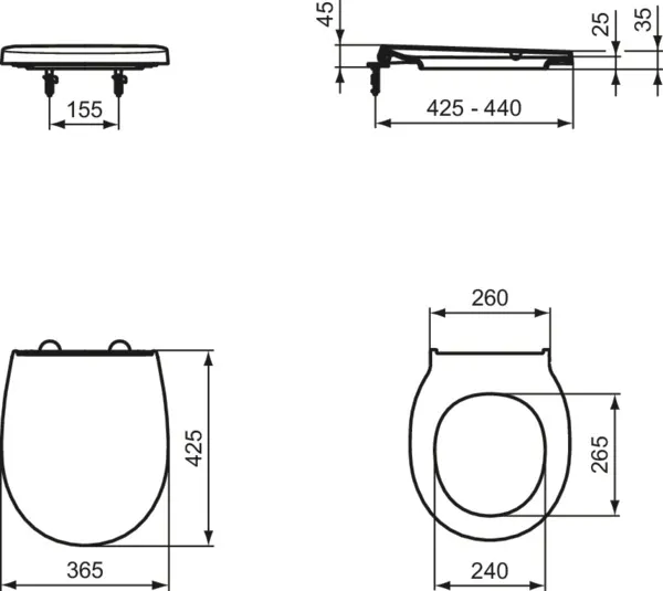 Ideal Standard WC-Sitz „Tirso“