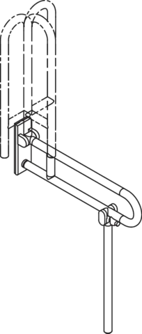 HEWI Stützklappgriff mobil „Serie 801“