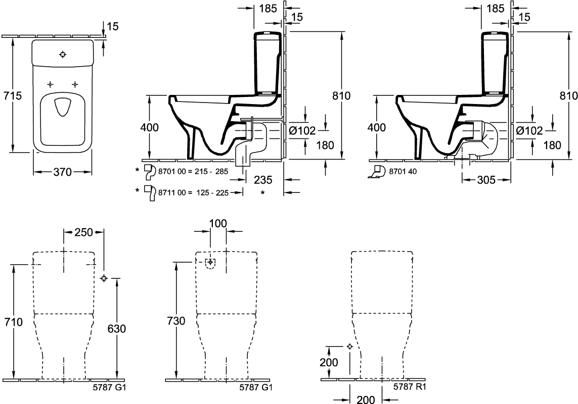 Villeroy & Boch Architectura Spülkasten 5787G1, 387x165x385mm, Weiß Alpin Villeroy & Boch Architectura Spülkasten 5787G1, 387x165x385mm, Weiß Alpin