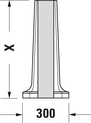 Standsäule 1930 für 043880 und 043870, weiß