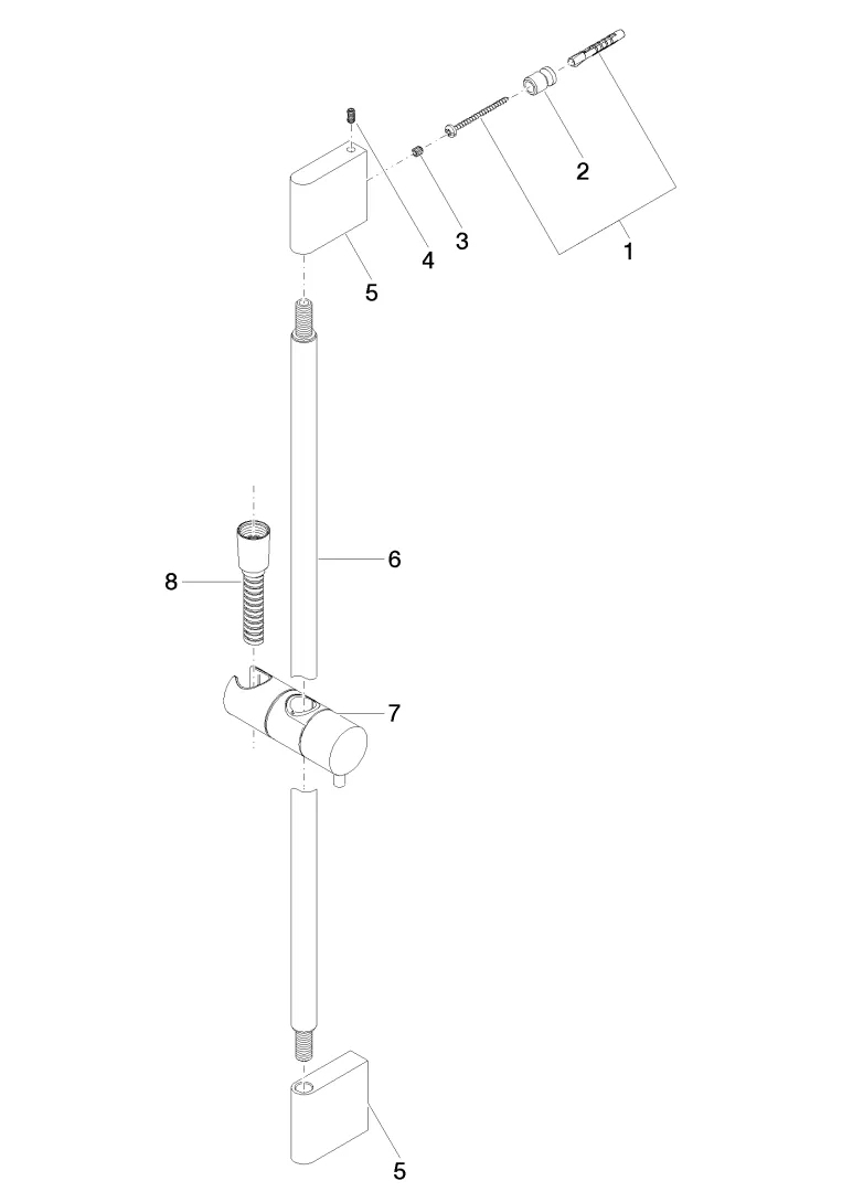 Duschgarnitur ohne Handbrause SERIENNEUTRAL Chrom 26413979 Duschgarnitur ohne Handbrause SERIENNEUTRAL Chrom 26413979