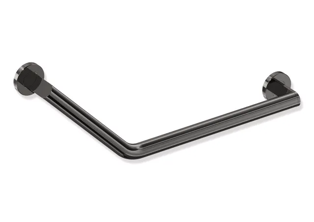 Winkelgriff des Systems 900, Edelstahl, PVD, Achsmaße 620 mm und 283 mm, Winkel 135°, D: 32 mm, Ausführung rechts, in Farbe CK (messing glänzend) Winkelgriff des Systems 900, Edelstahl, PVD, Achsmaße 620 mm und 283 mm, Winkel 135°, D: 32 mm, Ausführung rechts, in Farbe CK (messing glänzend)