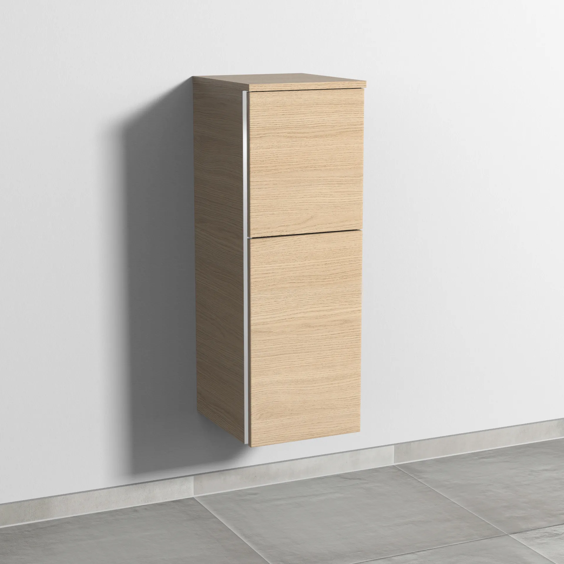 Sanipa Mittelschrank „3way“ 300 × 850 × 345 mm Anschlag rechts, in Eiche Nordic, Anschlag rechts