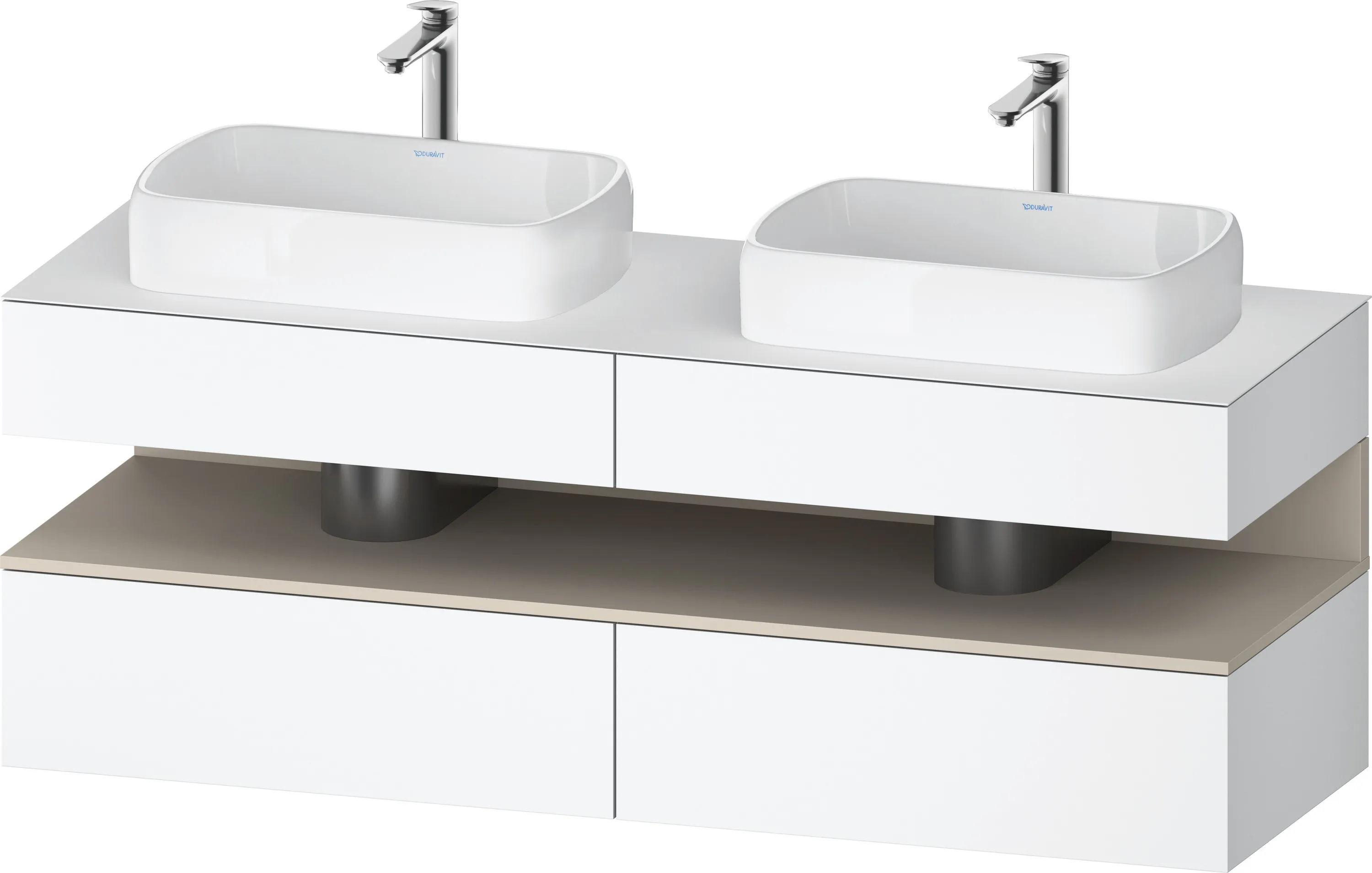 Duravit Waschtischunterschrank wandhängend „Qatego“ 160 × 60 × 55 cm