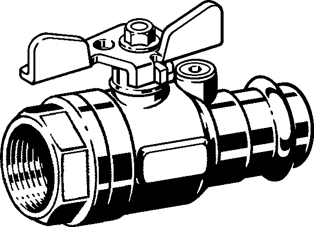 „Profipress G“ Kugelhahn DN 20 | 3/4″ | ⌀ 22 mm „Profipress G“ Kugelhahn DN 20 | 3/4″ | ⌀ 22 mm