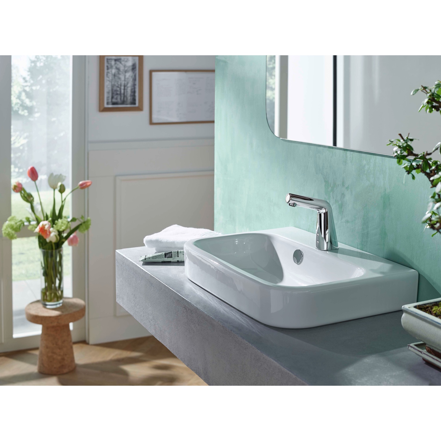 HansaDESIGNO Waschtischbatterie Style 5193, 230⁄9 V Ausld. 100 mm DN15 chr HansaDESIGNO Waschtischbatterie Style 5193, 230⁄9 V Ausld. 100 mm DN15 chr