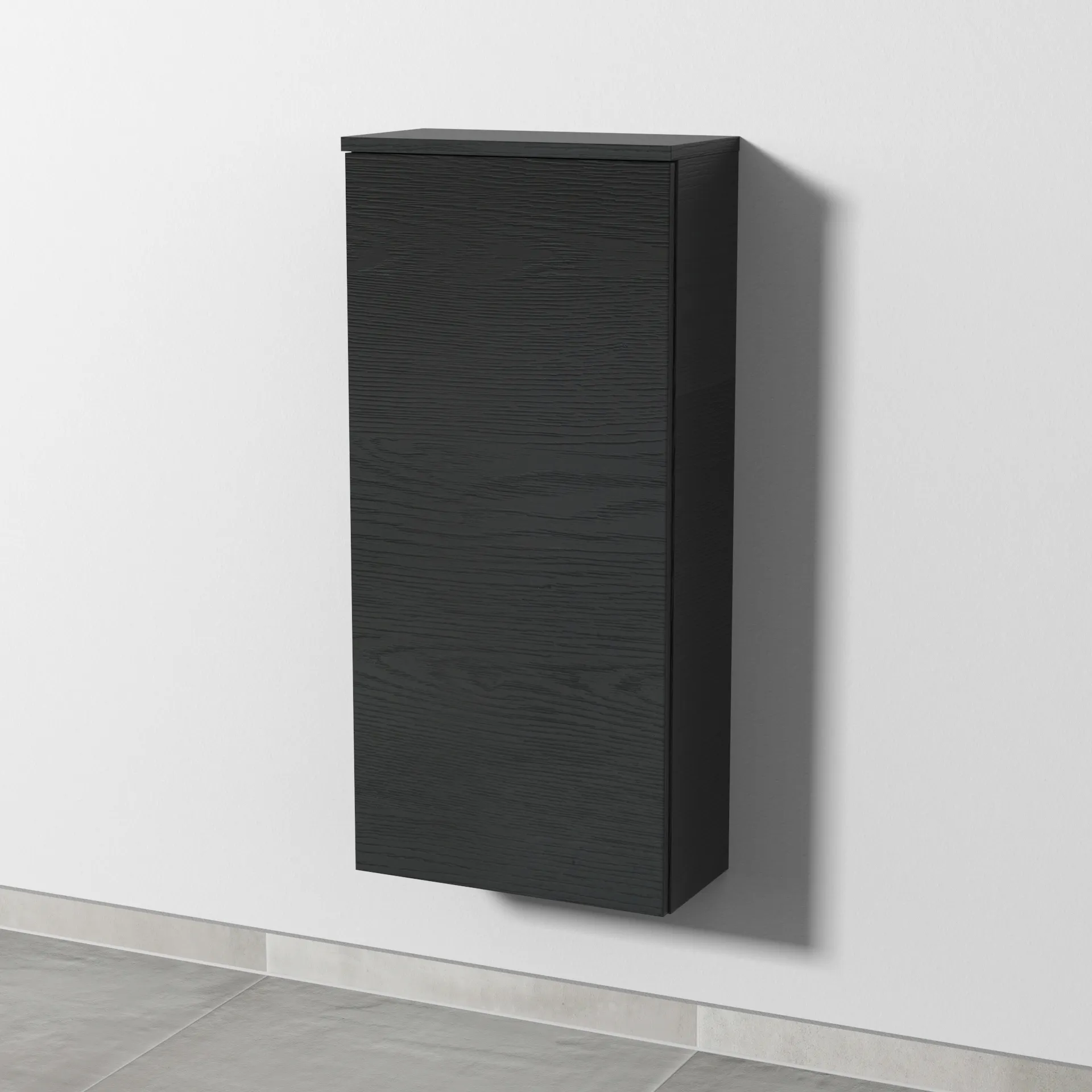 Sanipa Mittelschrank „3way“ 400 × 850 × 199 mm Anschlag links, in Black Oak, Anschlag links