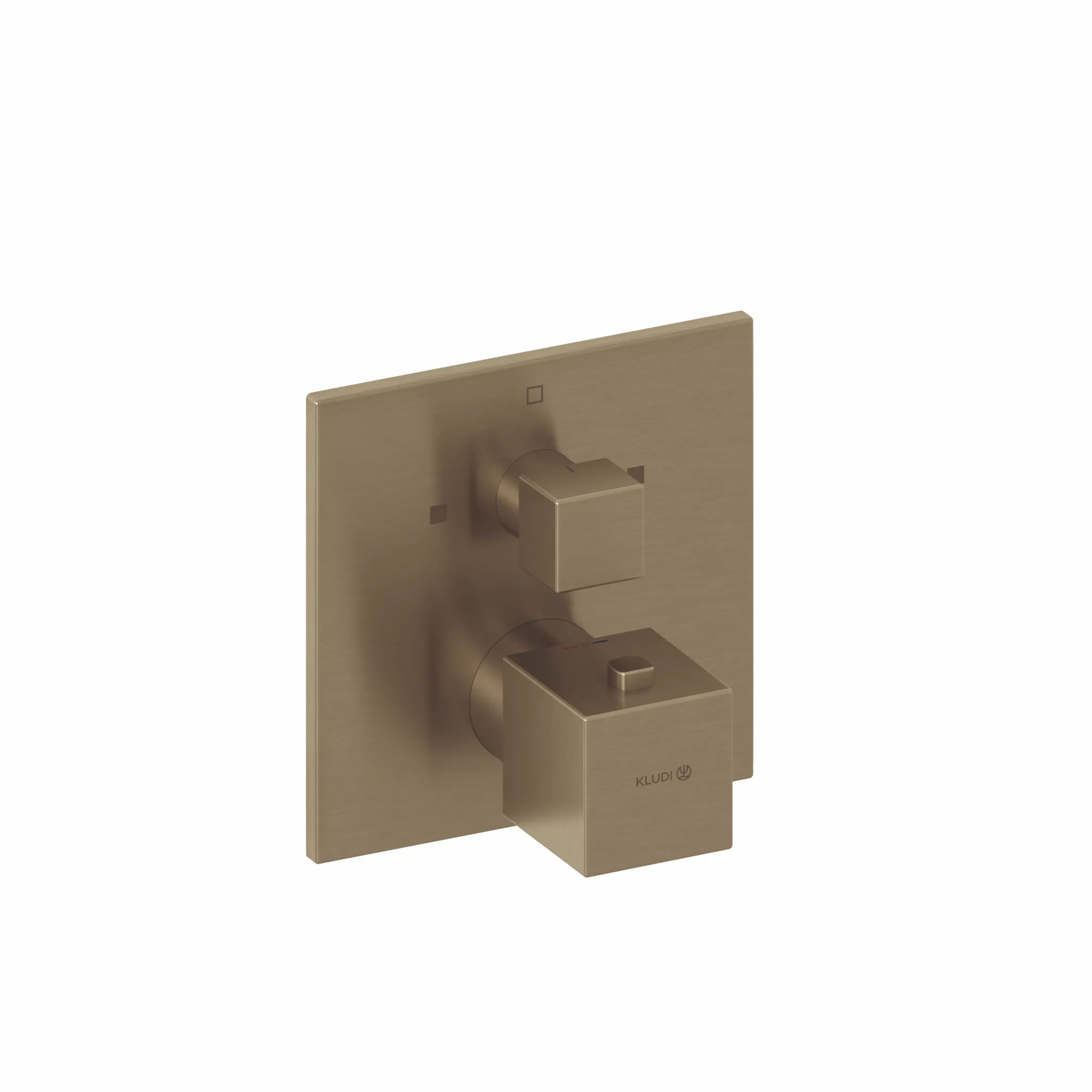 Kludi DECUS Unterputz-Wanne-Brause-Thermostat-Armatur, Feinbau-Set Brushed Bronze, für Kludi SLIM.BOXX Unterputzkörper Kludi DECUS Unterputz-Wanne-Brause-Thermostat-Armatur, Feinbau-Set Brushed Bronze, für Kludi SLIM.BOXX Unterputzkörper