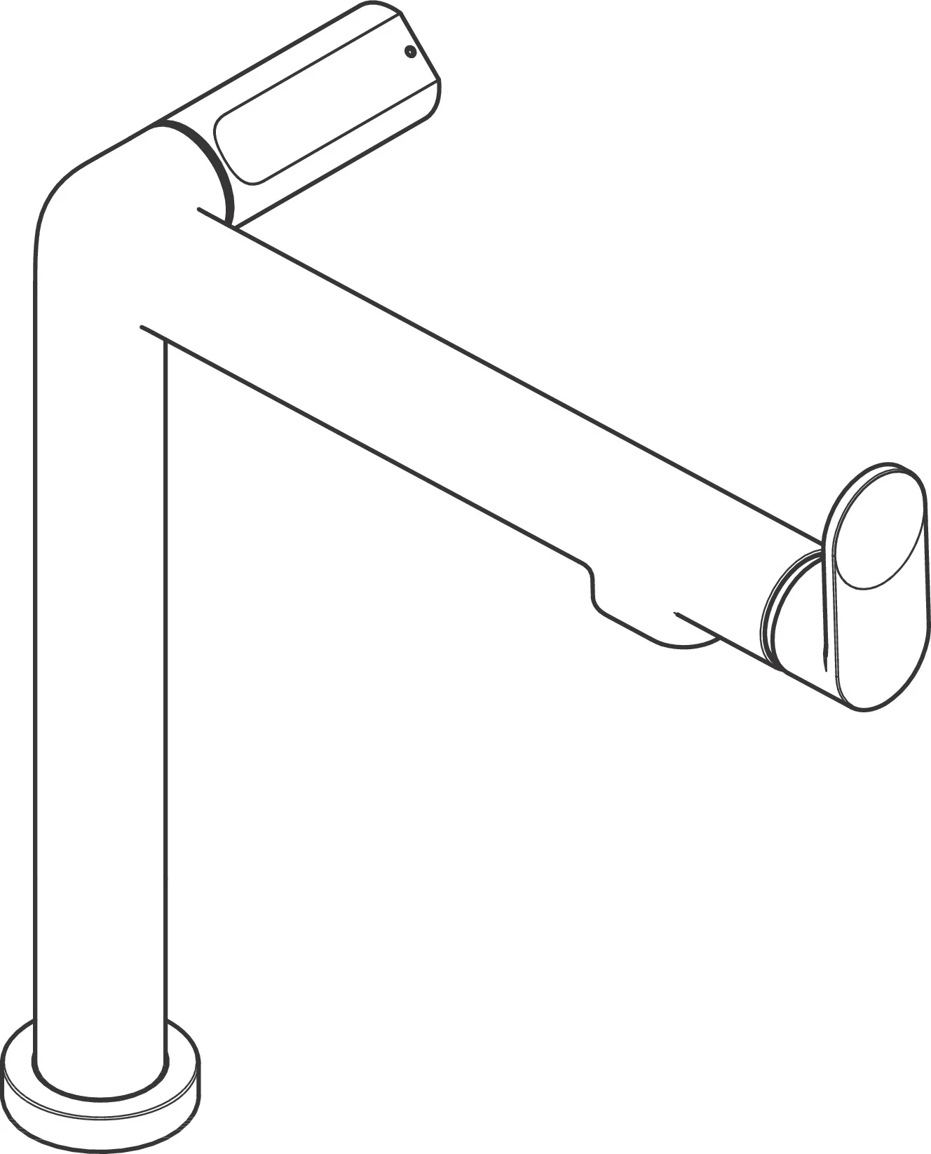 Hansgrohe Aqittura M91 SodaSystem 240, 1jet Starter Set Chrom - Einhebel-Küchenmischer mit Laminarstrahl, ComfortZone 240, Schwenkbereich 60° oder 110°, Hahnlochbohrung 35 mm