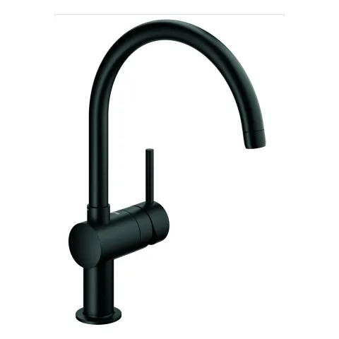 Grohe Minta Einhand-Spültischbatterie ½ C-Auslauf Einlochmontage velvet black Grohe Minta Einhand-Spültischbatterie ½ C-Auslauf Einlochmontage velvet black