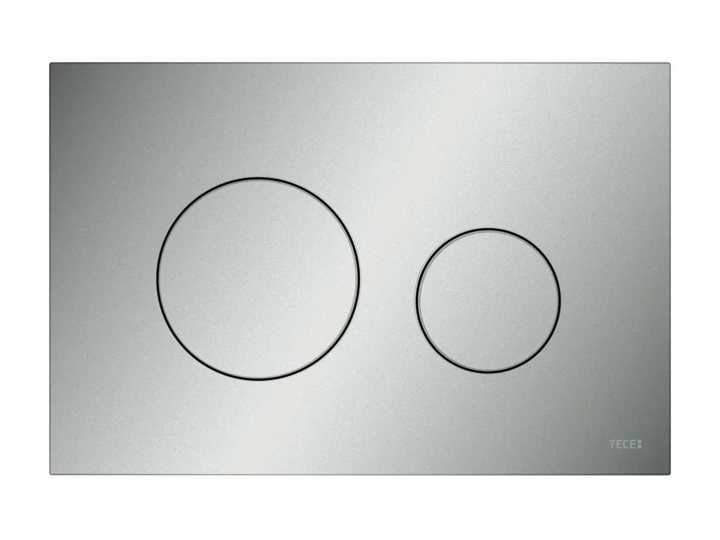 loop WC-Betätigungsplatte Kunststoff für Zweimengentechnik, Chrom matt loop WC-Betätigungsplatte Kunststoff für Zweimengentechnik, Chrom matt