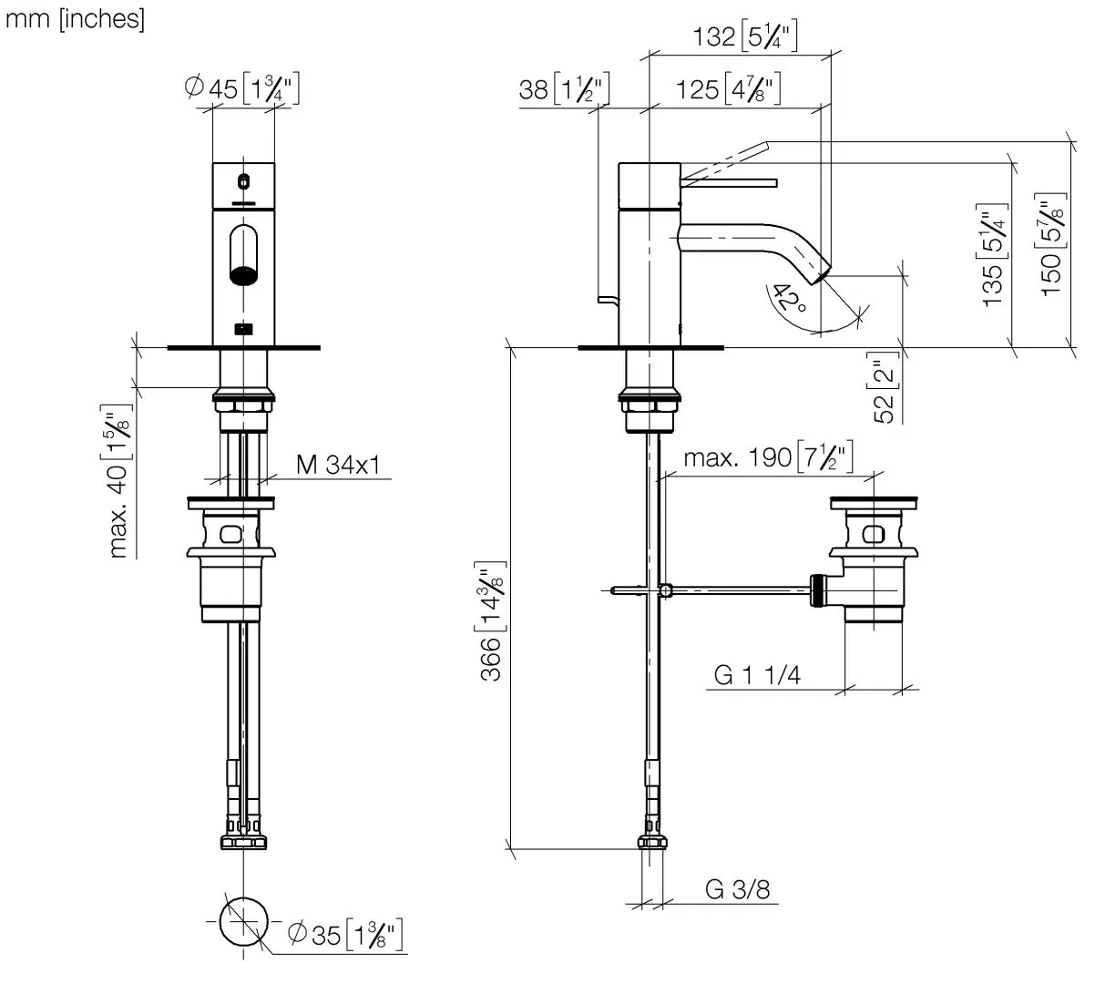 Waschtisch-Einhandbatterie mit Ablaufgarnitur META Chrom 33501662 Waschtisch-Einhandbatterie mit Ablaufgarnitur META Chrom 33501662