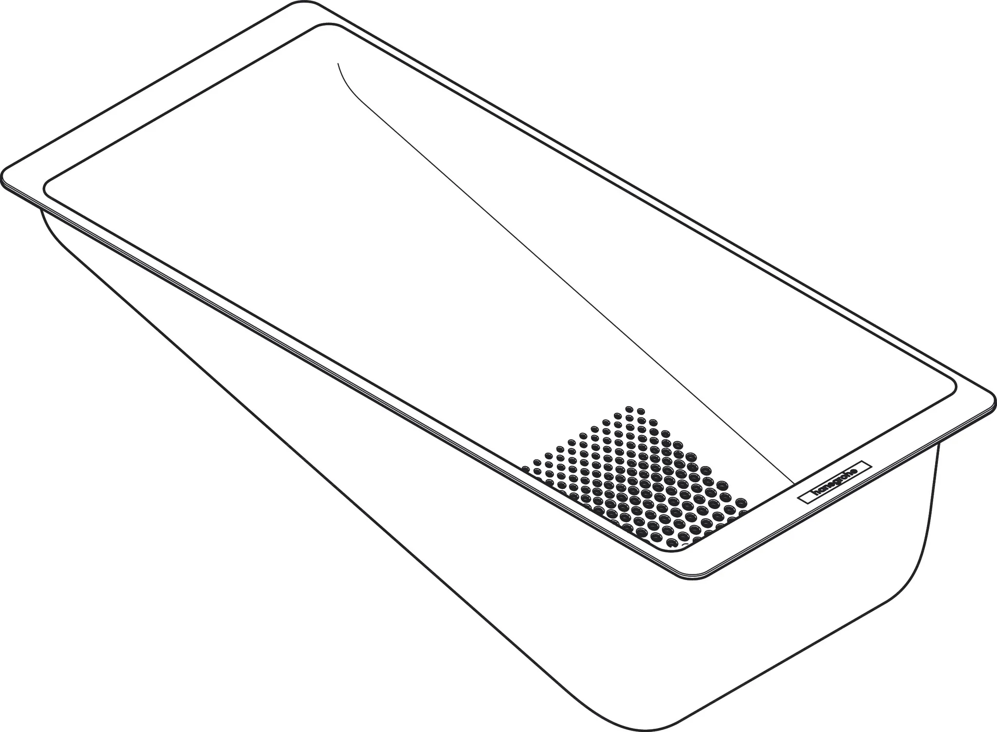 Hansgrohe F14 Multifunktionssieb, Mattschwarz