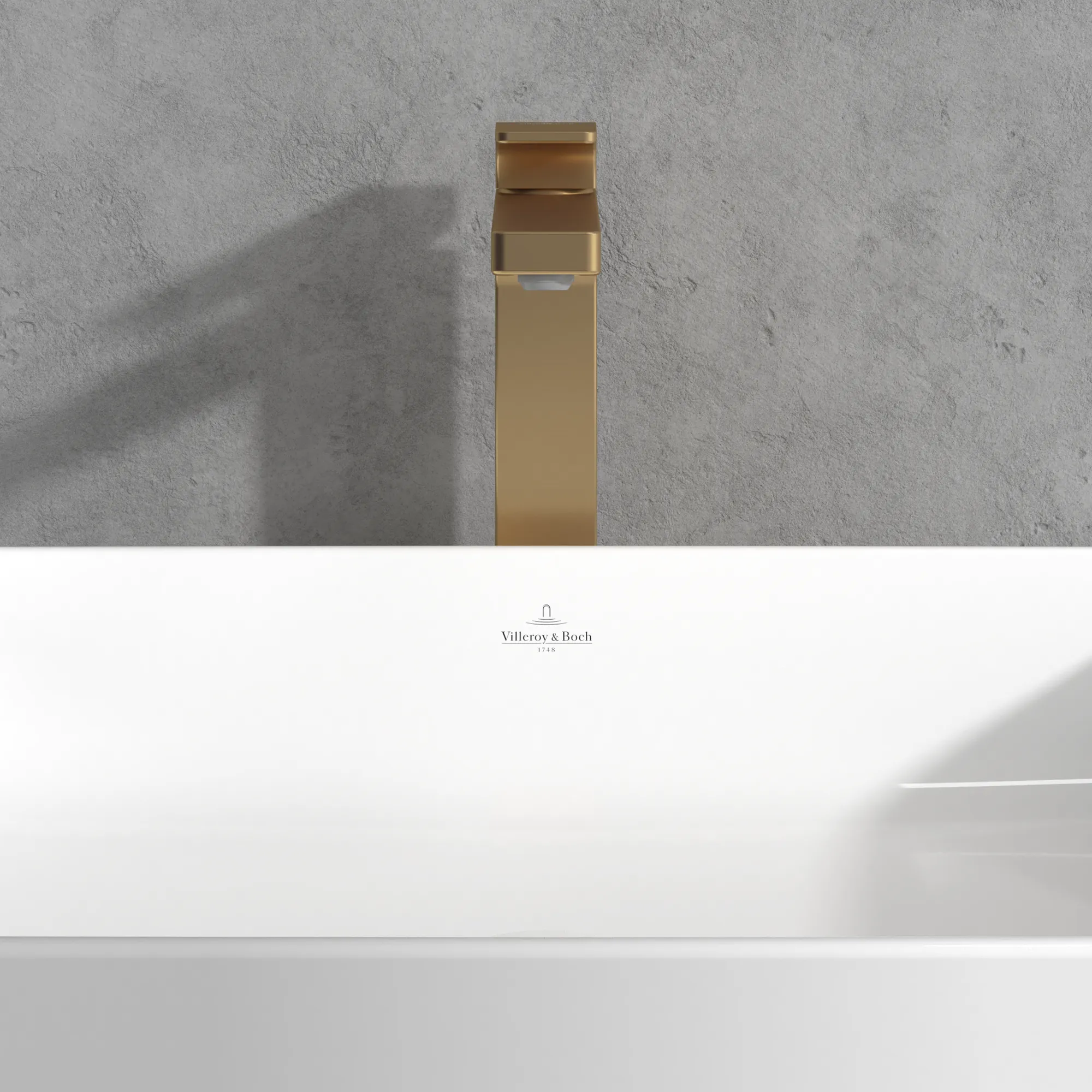 Einhand-Waschtischarmatur „Architectura Square“ 21,1 cm Ausladung 176 mm