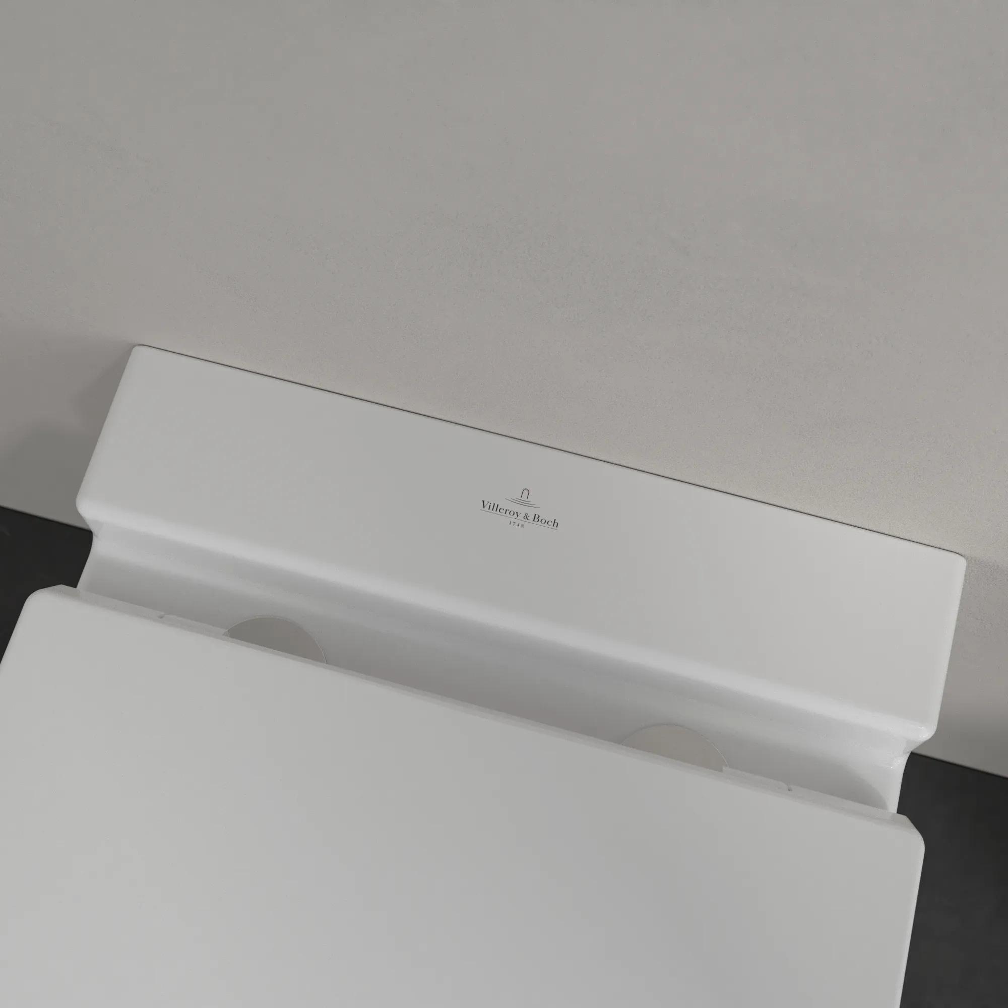 Wand-Tiefspül-WC DirectFlush „Finion“ 37,5 × 35 × 56 cm in Weiß Alpin mit CeramicPlus, ohne Spülrand