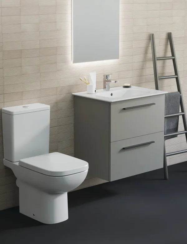 Ideal Standard i.life A Möbelwaschtischunterschrank Quarzgrau matt 600x440x630mm 2 Auszüge Softclose
