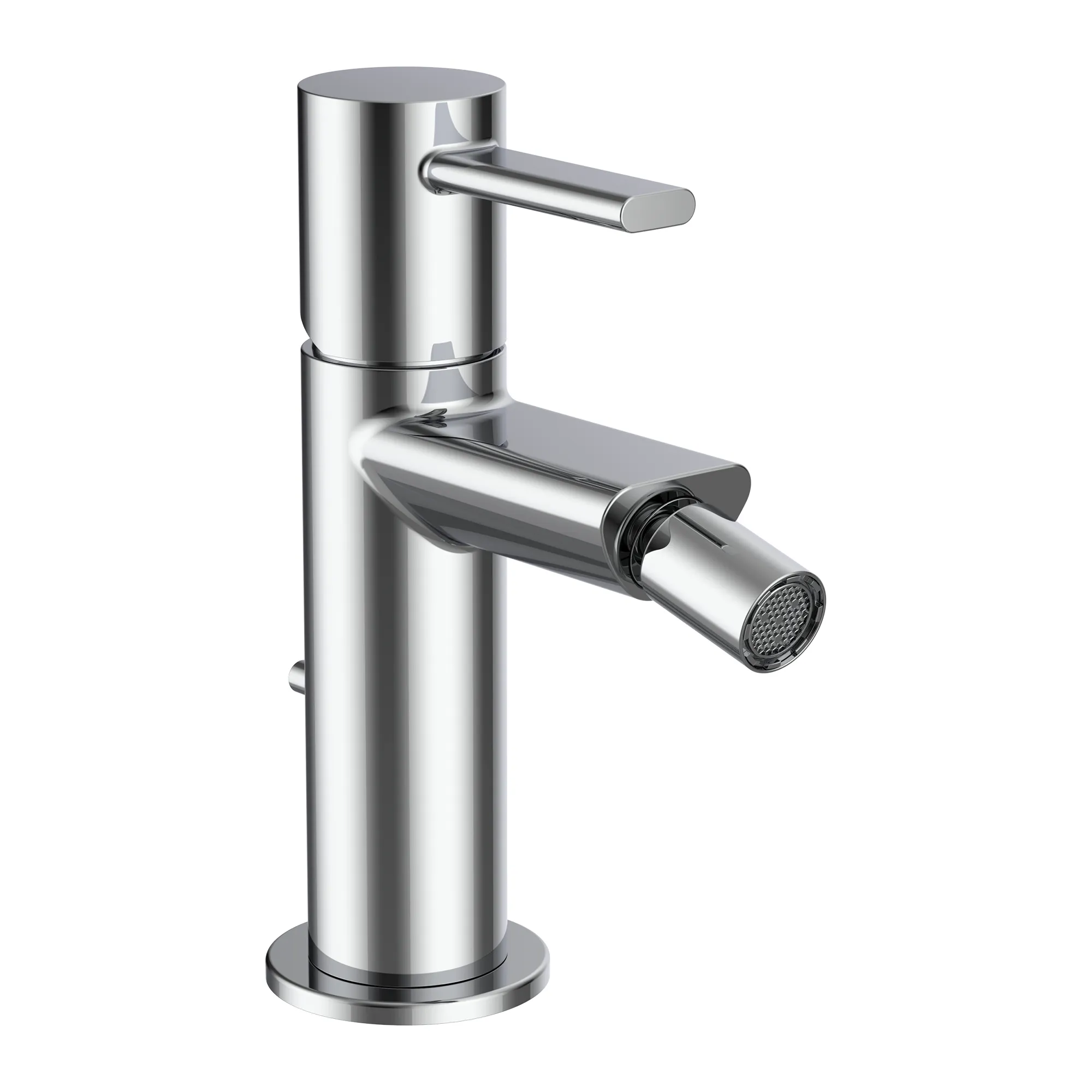 Einhebel-Bidetmischer MEDA Festauslauf Ausladung 95 mm mit Ablaufventil chrom Einhebel-Bidetmischer MEDA Festauslauf Ausladung 95 mm mit Ablaufventil chrom