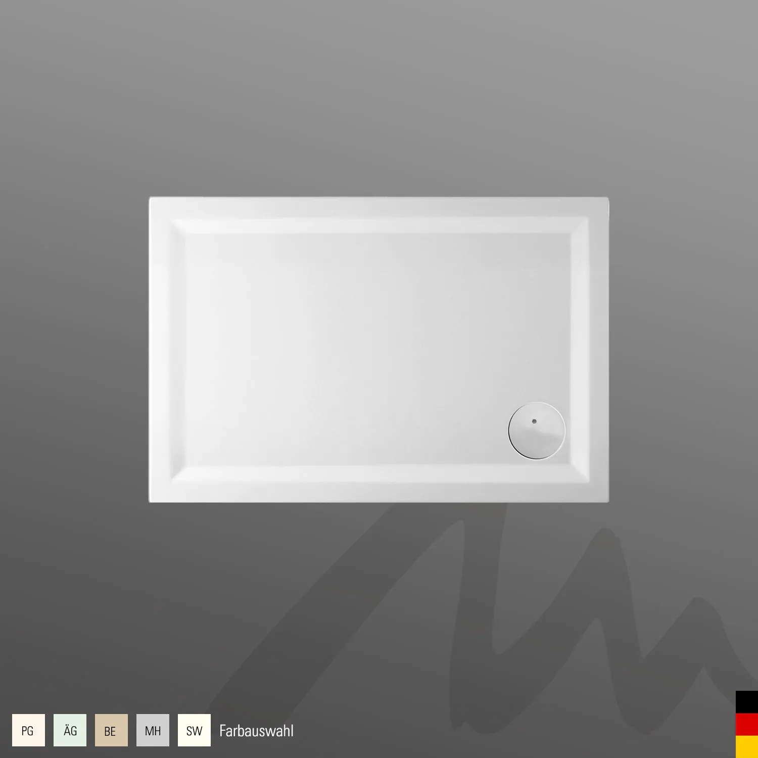 Mauersberger lupina Acryl-Duschwanne lupina 120/80 SF rechts Mauersberger lupina Acryl-Duschwanne lupina 120/80 SF rechts