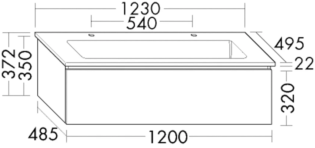 burgbad Badmöbelset „Lin20“ 127 × 41,2 cm in RAL-Farbe Hochglanz burgbad Badmöbelset „Lin20“ 127 × 41,2 cm in RAL-Farbe Hochglanz