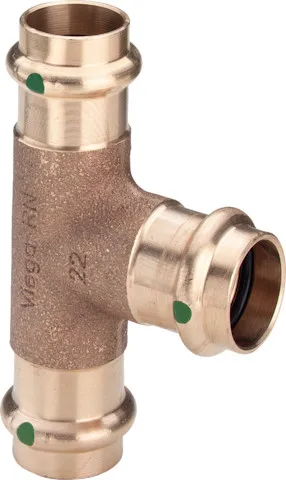 „Sanpress“ T-Stück mit 3 Muffen 35 × 22 × 28 mm „Sanpress“ T-Stück mit 3 Muffen 35 × 22 × 28 mm